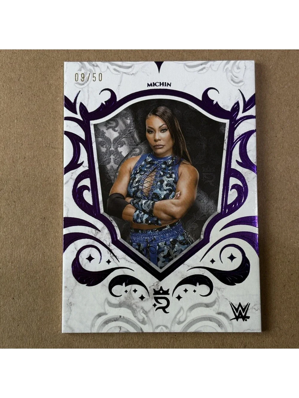 2025 Topps Royalty WWE Michin #84 Purple #/50 SmackDown
